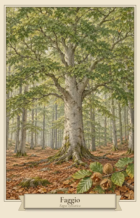 Carta del Faggio dall’Atlante degli alberi